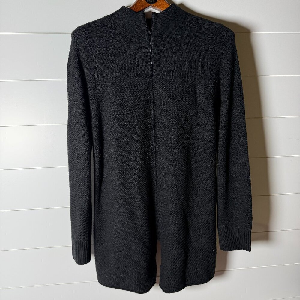 Leo & Ugo Black Quarter Zip Wool Blend 3/48